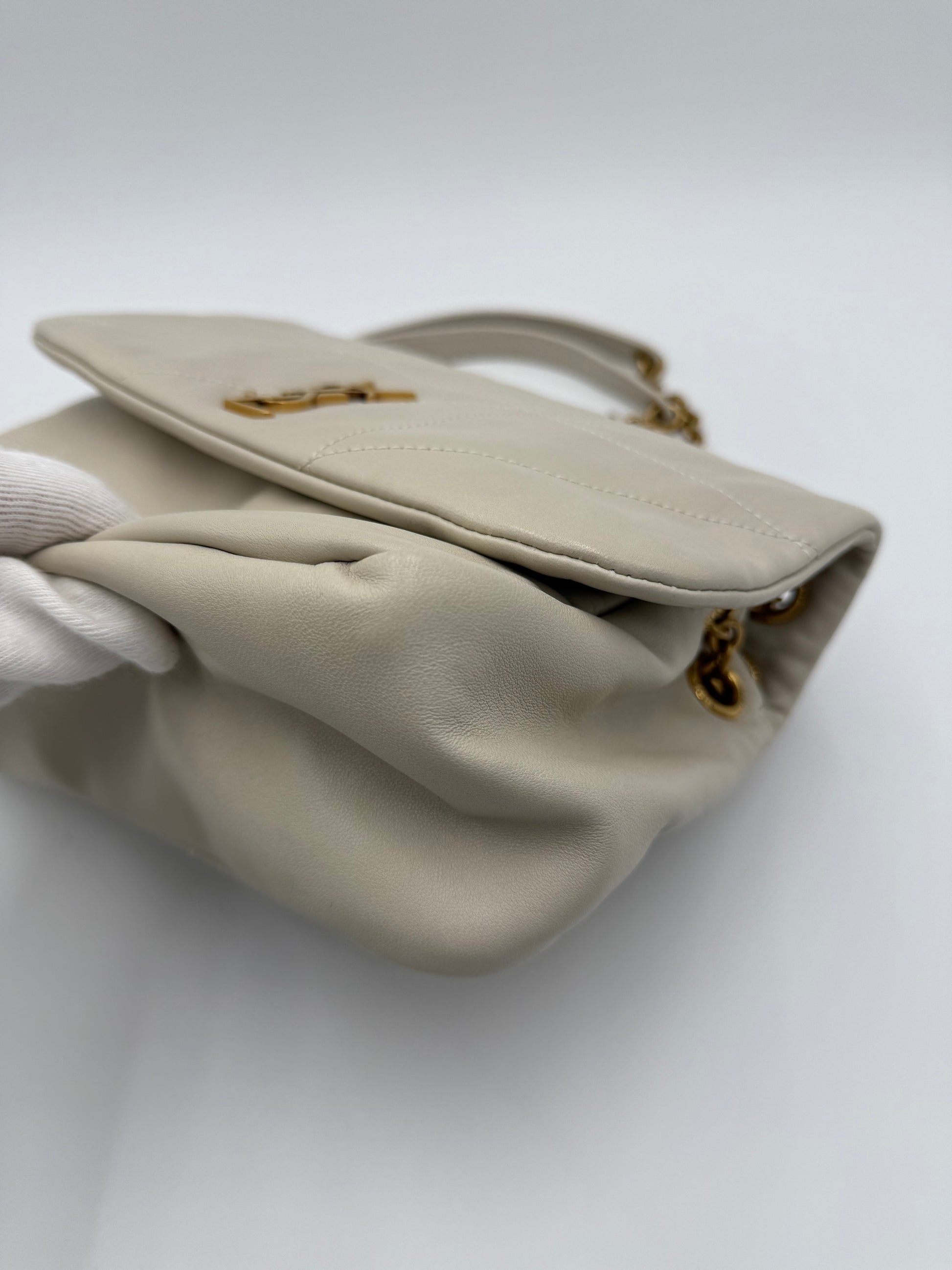 Saint Laurent Borsa Jamie 4.3 Matelassé Media Crema - Pally Vintage Closet