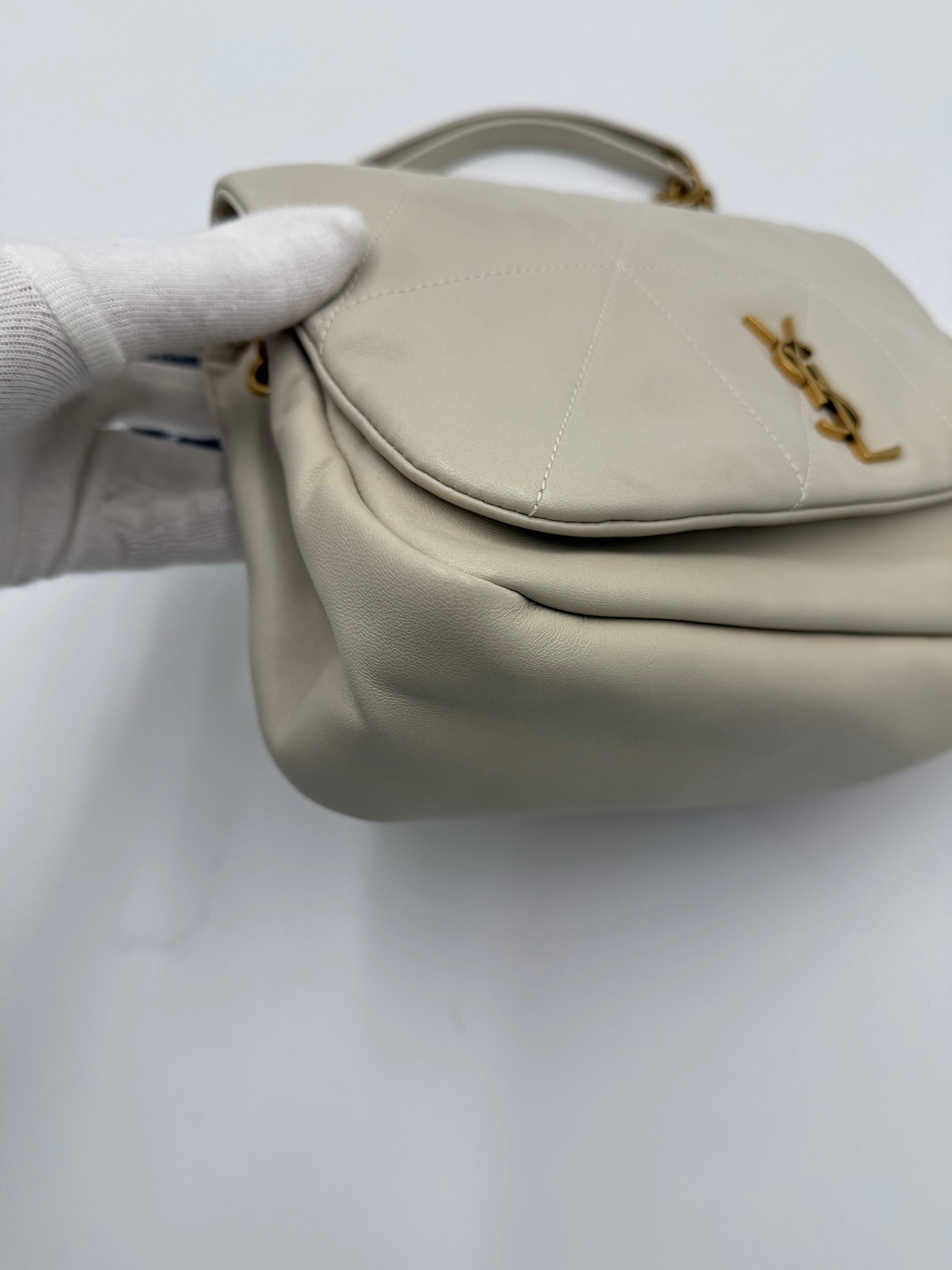 Saint Laurent Borsa Jamie 4.3 Matelassé Media Crema - Pally Vintage Closet