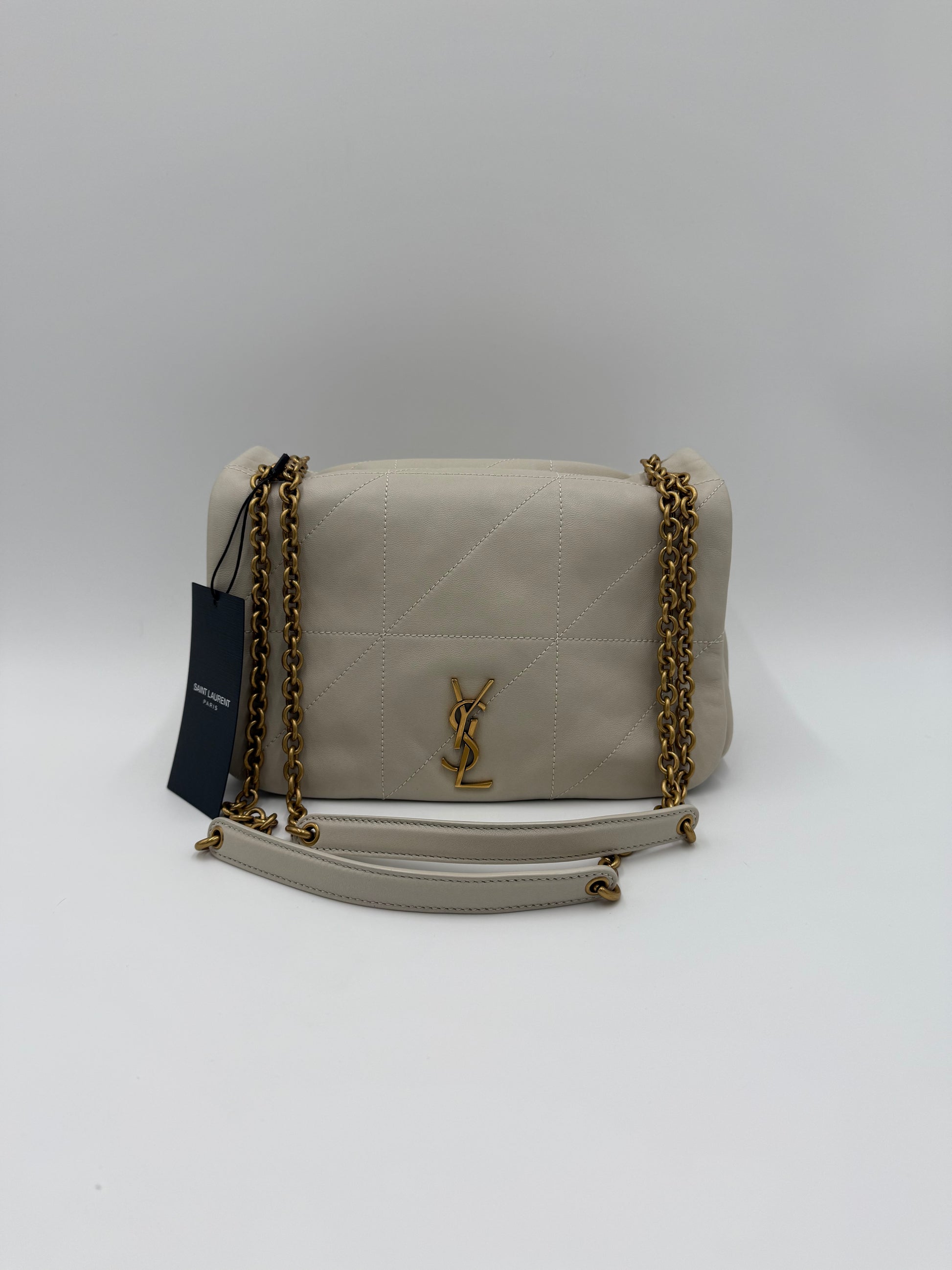 Saint Laurent Borsa Jamie 4.3 Matelassé Media Crema - Pally Vintage Closet