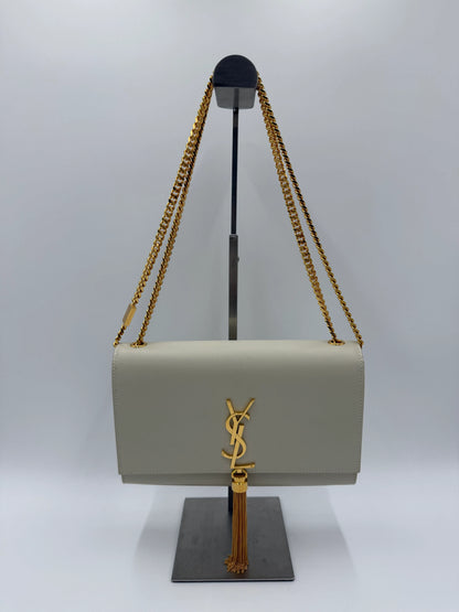 Saint-Laurent-Borsa-Kate-Medium-con-Nappa-Pelle-Grain-de-Poudre-Avorio-70265908560196 - Pally Vintage Closet