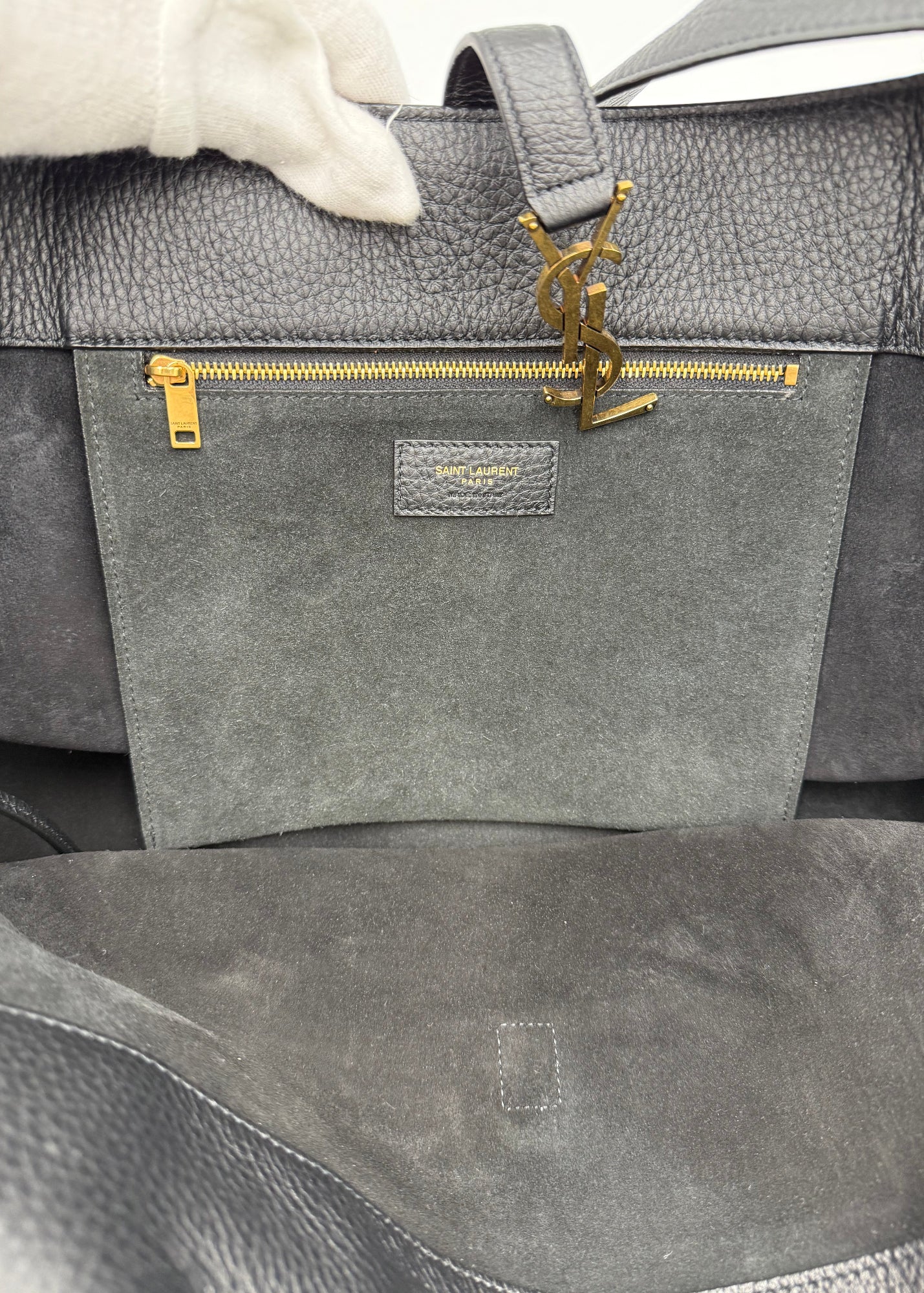 Saint Laurent Borsa Le 5 à 7 Bea in Pelle Martellata Nera