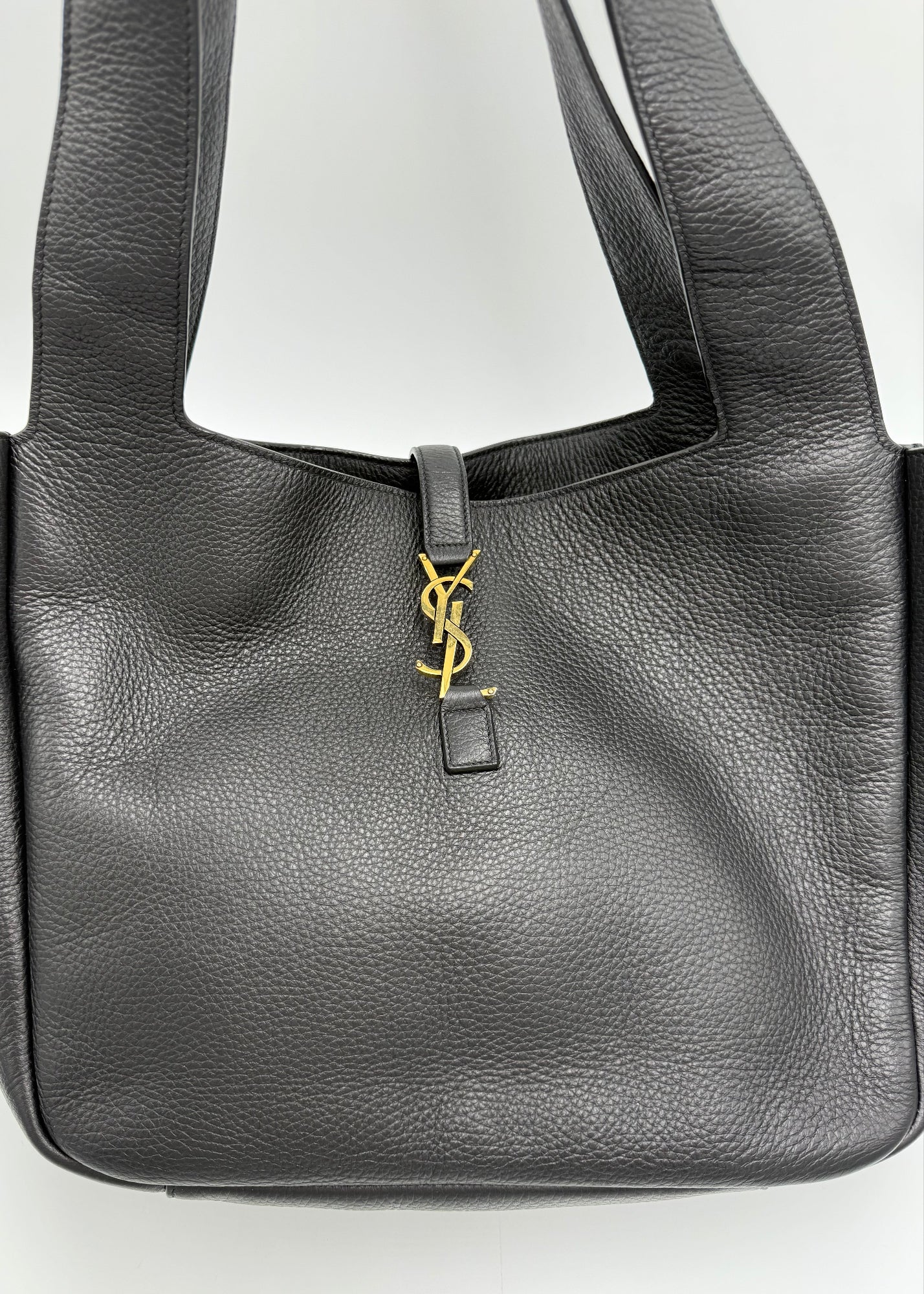 Saint Laurent Borsa Le 5 à 7 Bea in Pelle Martellata Nera