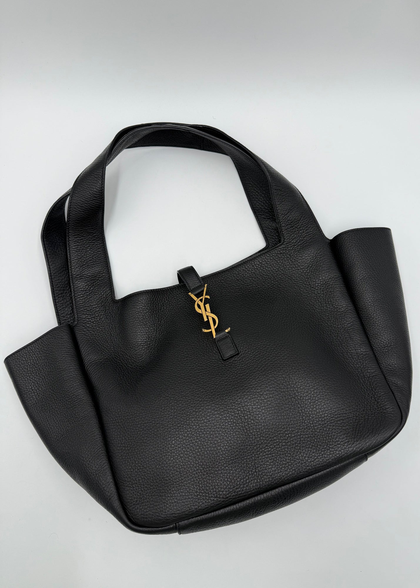 Saint Laurent Borsa Le 5 à 7 Bea in Pelle Martellata Nera