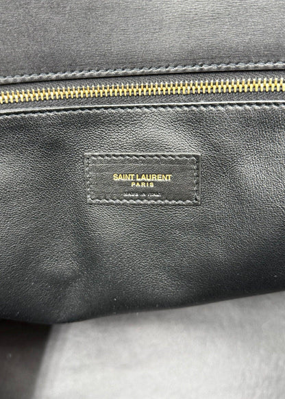 Saint-Laurent-Borsa-Manhattan-Tote-in-Pelle-Liscia-Nera-68159534334276 - Pally Vintage Closet