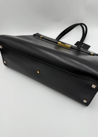 Saint-Laurent-Borsa-Manhattan-Tote-in-Pelle-Liscia-Nera-68159534530884 - Pally Vintage Closet