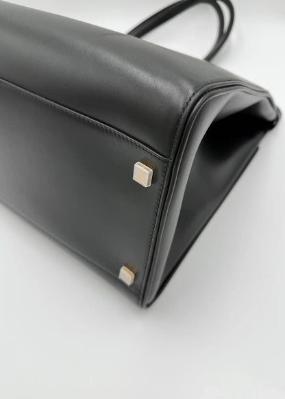 Saint-Laurent-Borsa-Manhattan-Tote-in-Pelle-Liscia-Nera-68159534563652 - Pally Vintage Closet