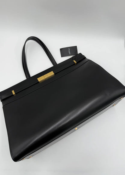 Saint-Laurent-Borsa-Manhattan-Tote-in-Pelle-Liscia-Nera-68159534661956 - Pally Vintage Closet