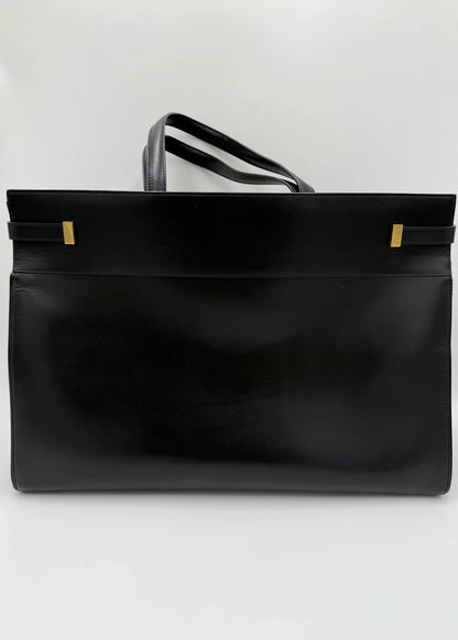 Saint-Laurent-Borsa-Manhattan-Tote-in-Pelle-Liscia-Nera-68159534727492 - Pally Vintage Closet