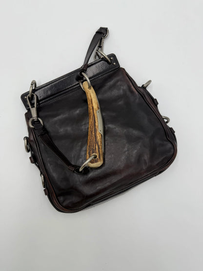 Saint-Laurent-Borsa-Mombasa-in-Pelle-Marrone-Scuro-67907768713540 - Pally Vintage Closet