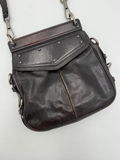 Saint-Laurent-Borsa-Mombasa-in-Pelle-Marrone-Scuro-67907768844612 - Pally Vintage Closet