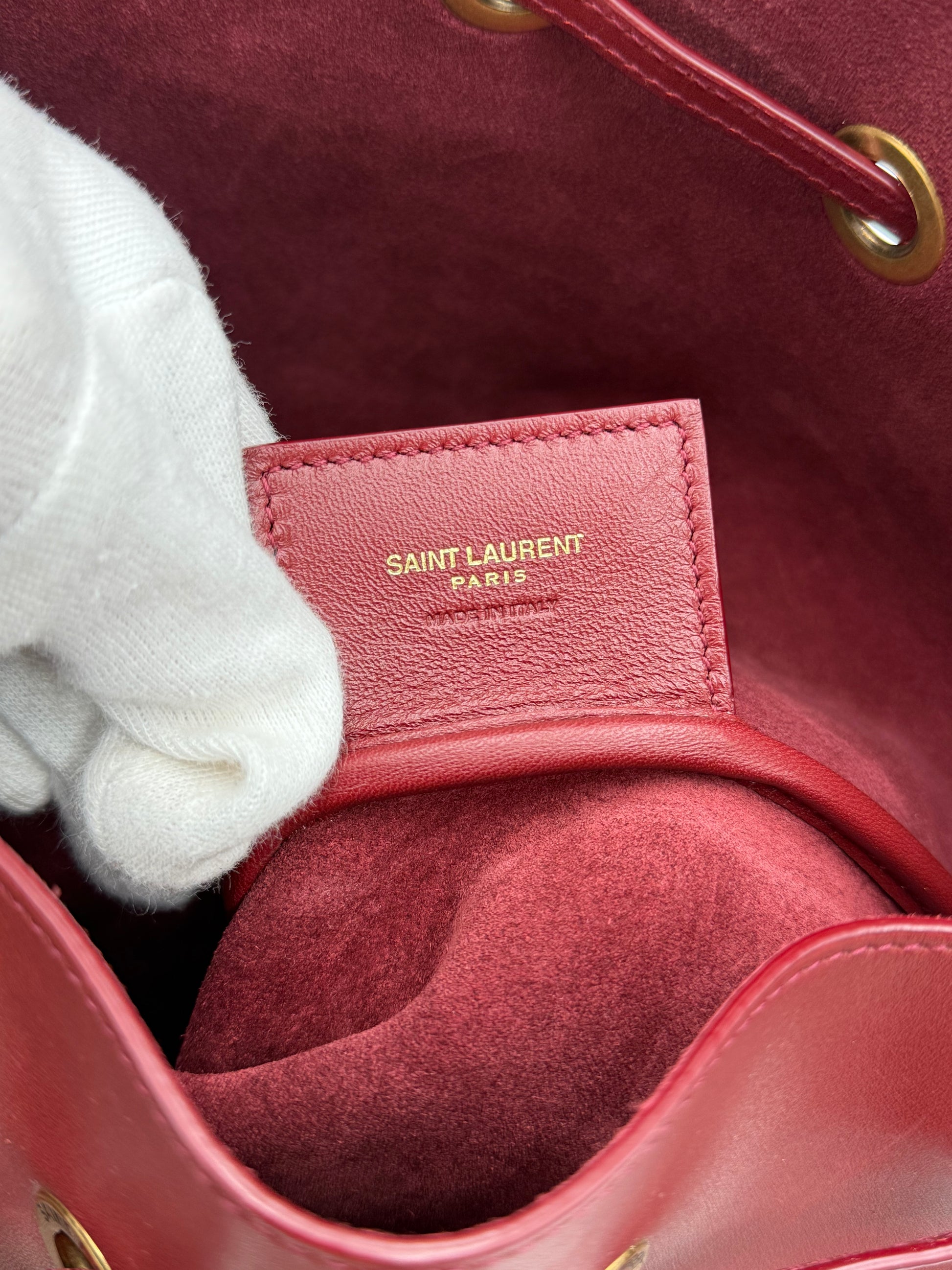 Saint Laurent Borsa Paris VII Secchiello Bordeaux - Pally Vintage Closet