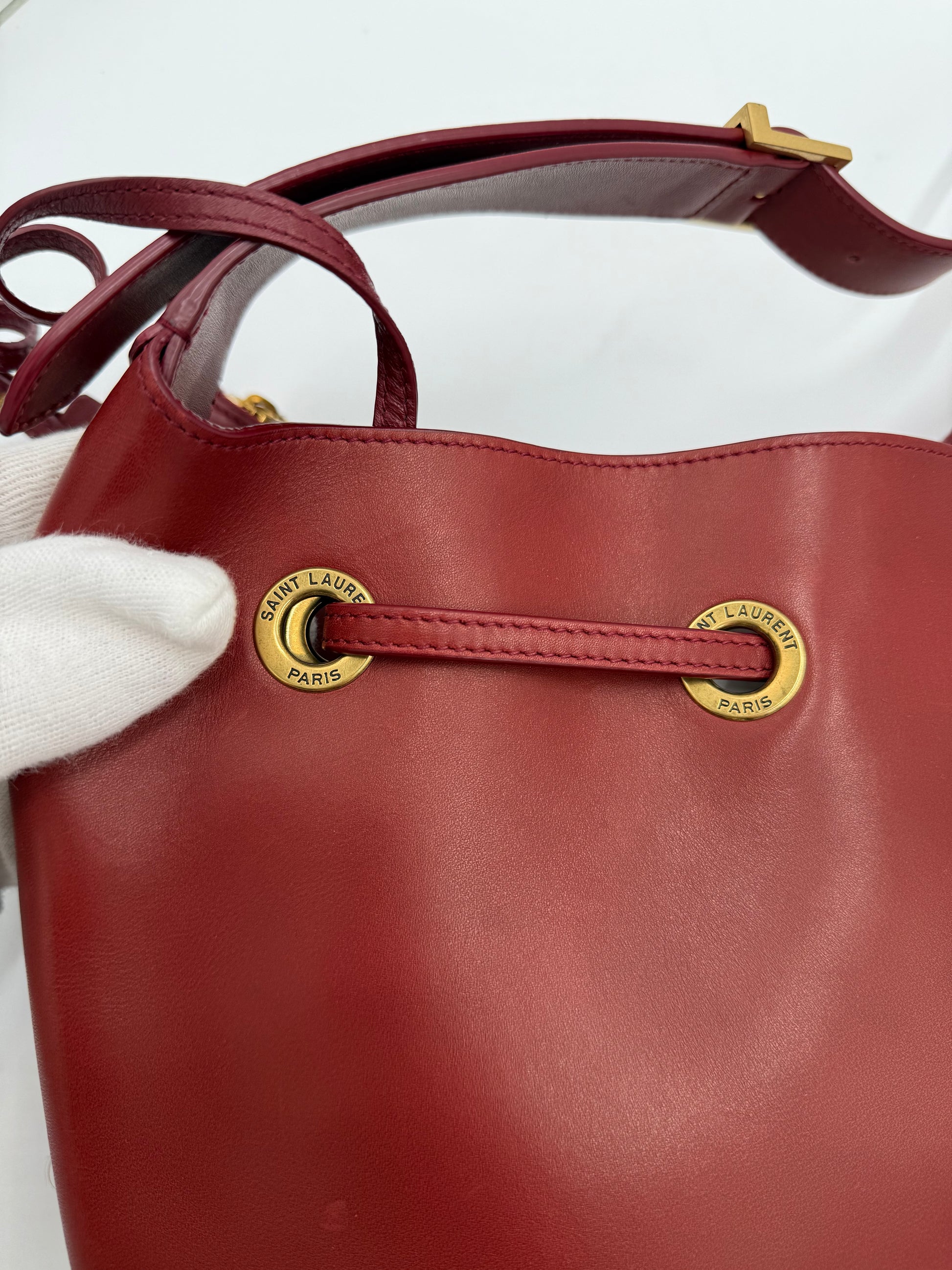 Saint Laurent Borsa Paris VII Secchiello Bordeaux - Pally Vintage Closet