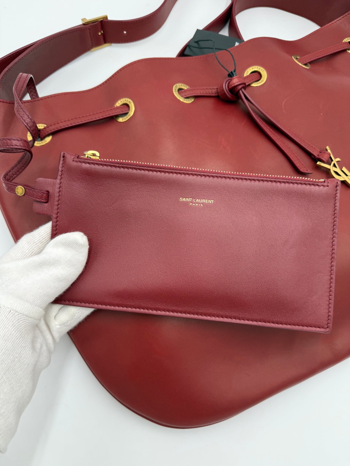 Saint Laurent Borsa Paris VII Secchiello Bordeaux - Pally Vintage Closet