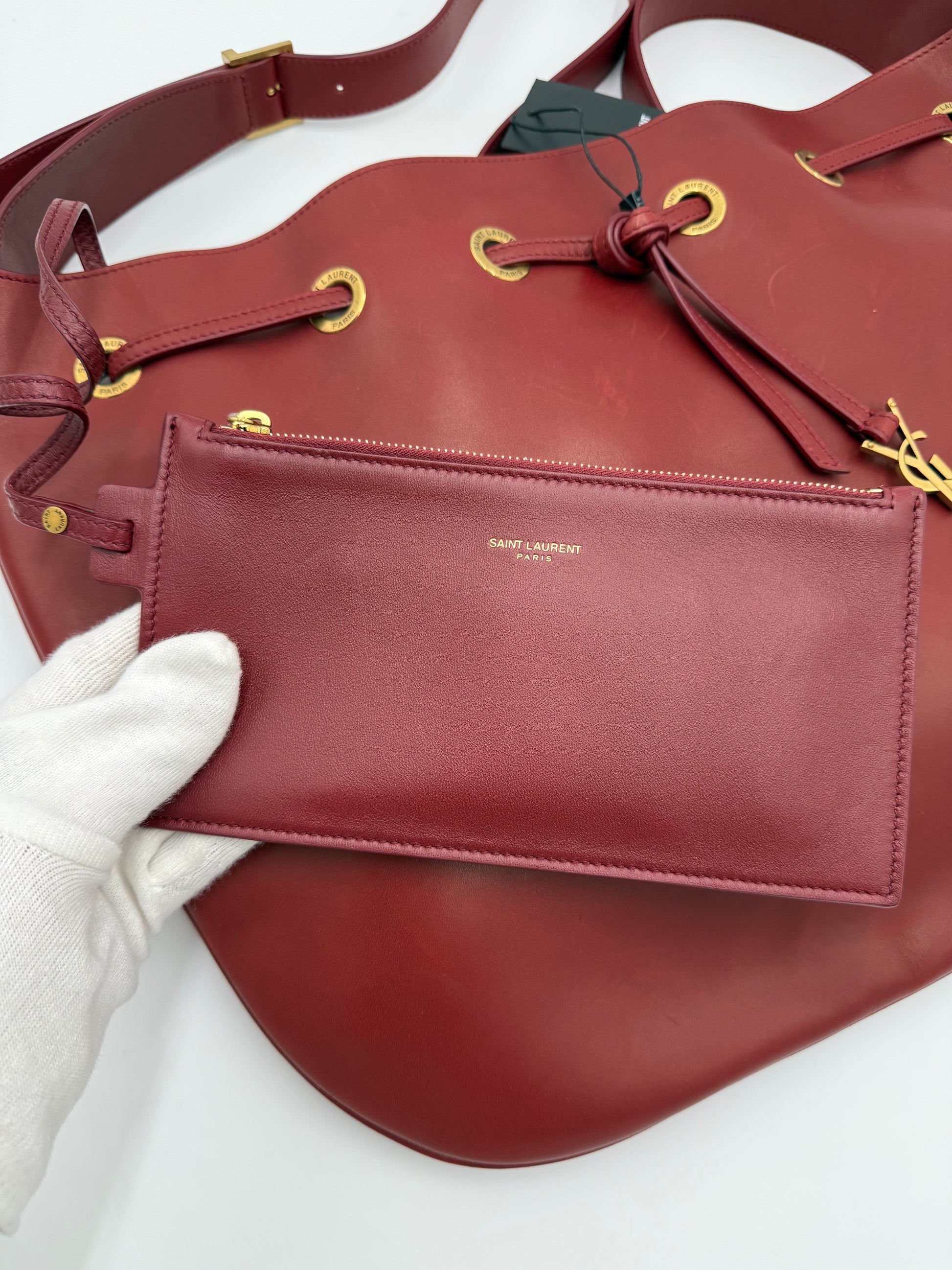 Saint Laurent Borsa Paris VII Secchiello Bordeaux - Pally Vintage Closet