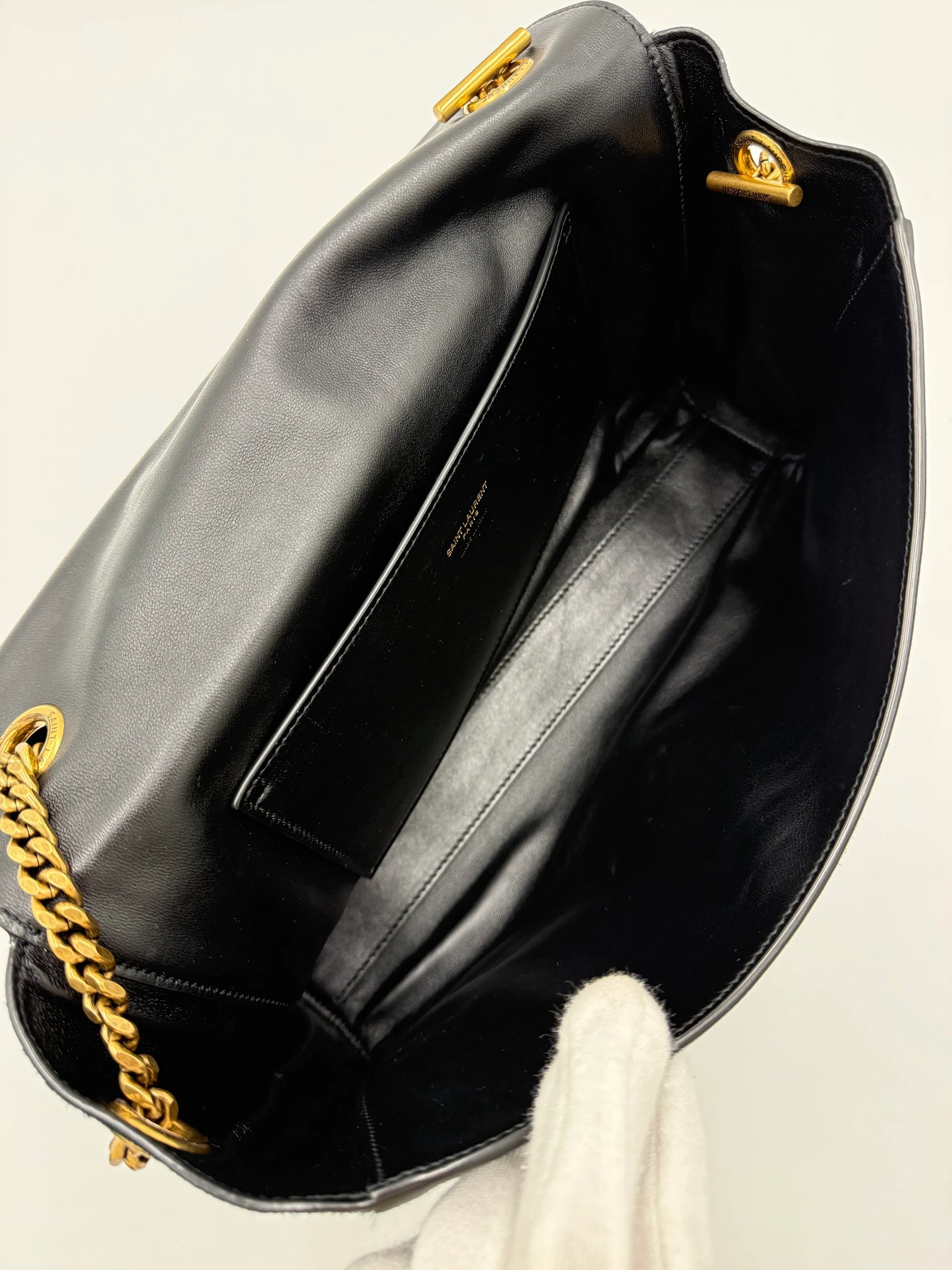 Saint-Laurent-Borsa-Reversible-Jamie-in-Pelle-e-Suede-Nero-70265912918340 - Pally Vintage Closet