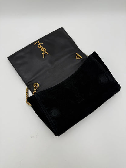 Saint-Laurent-Borsa-Reversible-Jamie-in-Pelle-e-Suede-Nero-70265912951108 - Pally Vintage Closet
