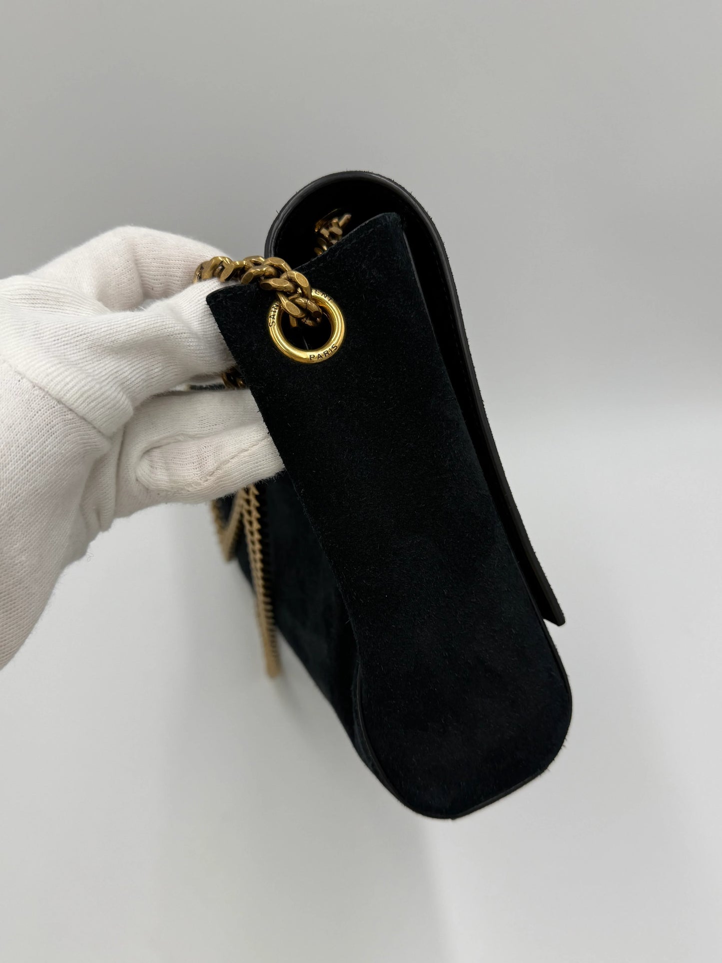 Saint-Laurent-Borsa-Reversible-Jamie-in-Pelle-e-Suede-Nero-70265912983876 - Pally Vintage Closet