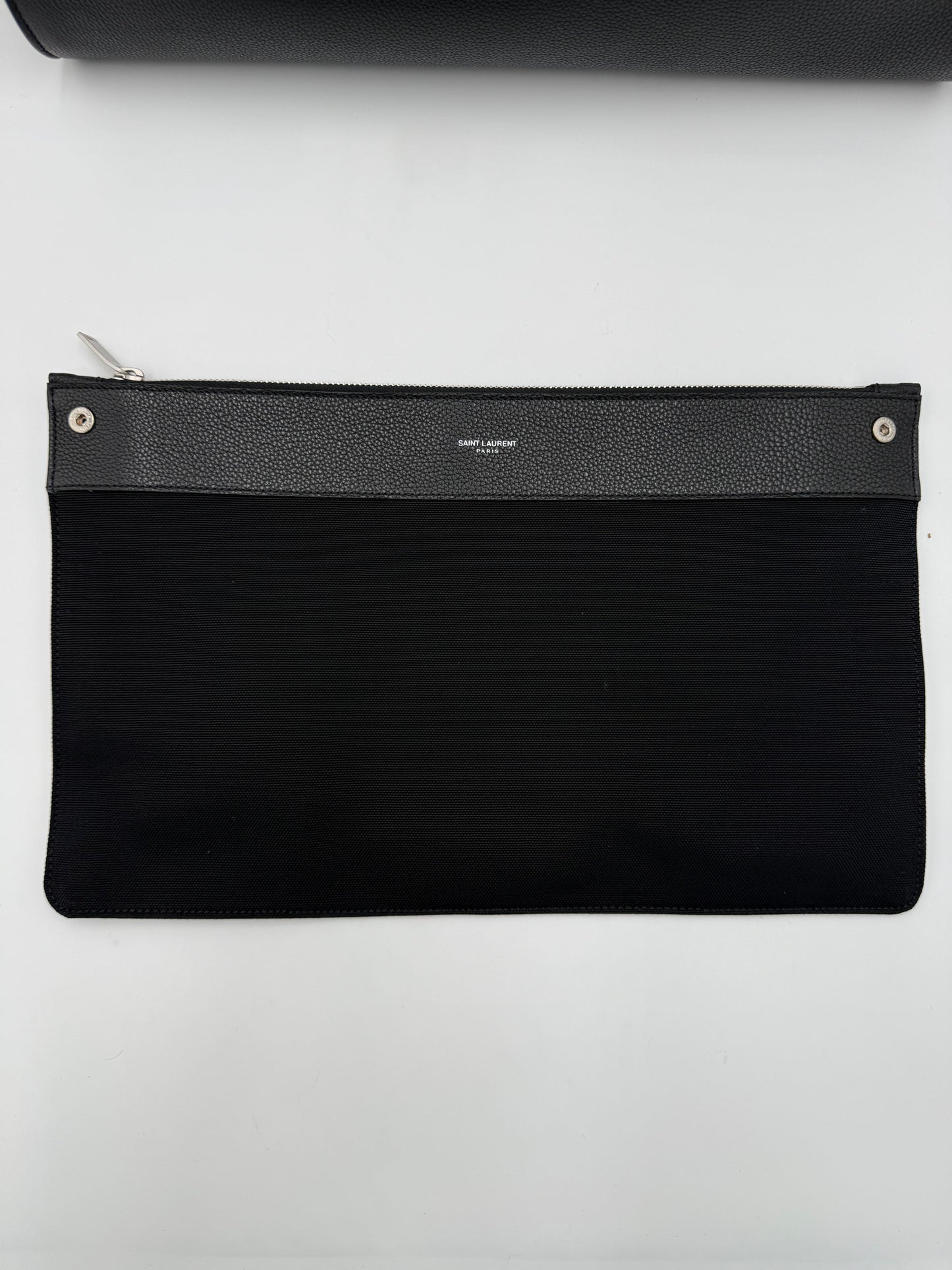 Saint Laurent Borsa Sac de Jour Large in Pelle Martellata Nera - Pally Vintage Closet