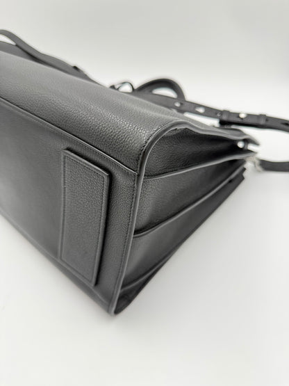 Saint Laurent Borsa Sac de Jour Large in Pelle Martellata Nera - Pally Vintage Closet