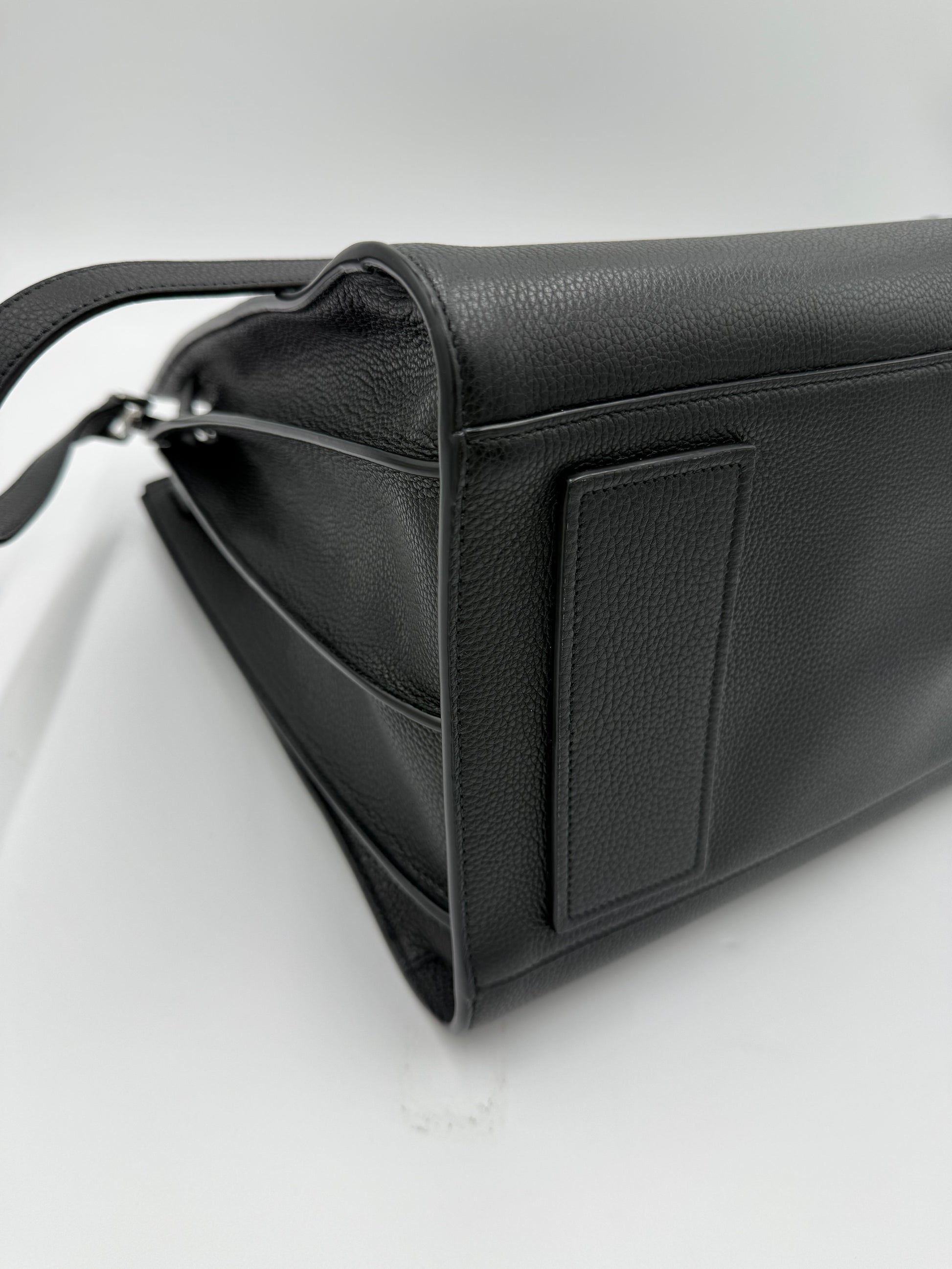 Saint Laurent Borsa Sac de Jour Large in Pelle Martellata Nera - Pally Vintage Closet