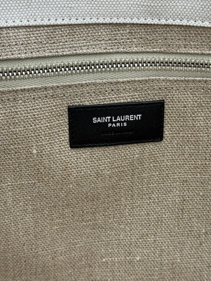 Saint-Laurent-Borsa-Tote-Rive-Gauche-in-Canvas-e-Lino-Beige-70031212118340 - Pally Vintage Closet