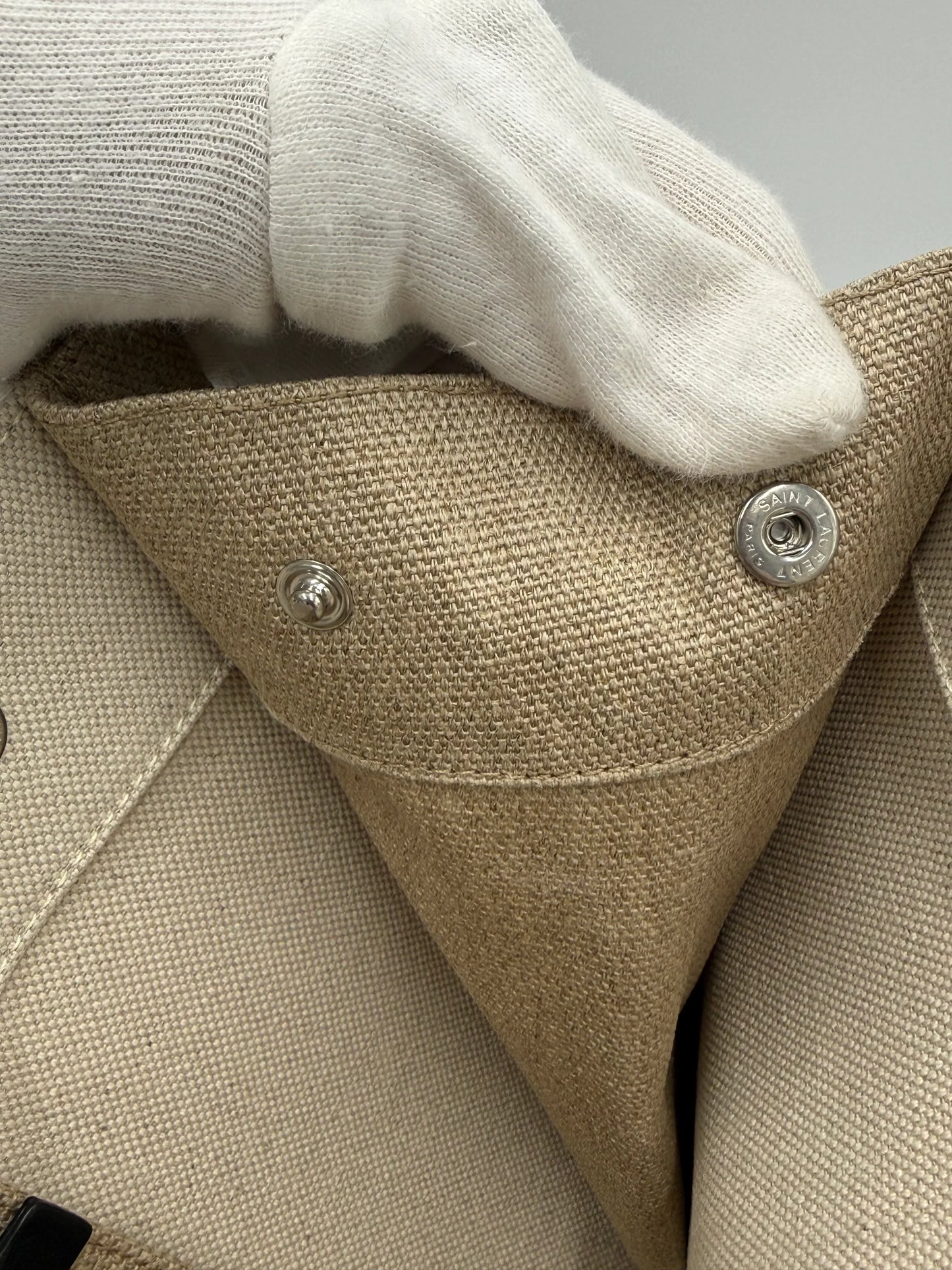 Saint-Laurent-Borsa-Tote-Rive-Gauche-in-Canvas-e-Lino-Beige-70031212183876 - Pally Vintage Closet