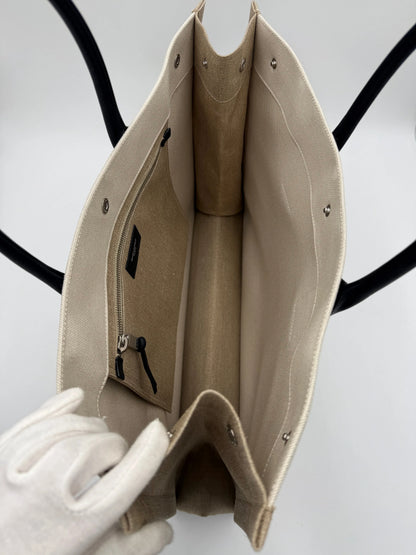 Saint-Laurent-Borsa-Tote-Rive-Gauche-in-Canvas-e-Lino-Beige-70031212216644 - Pally Vintage Closet