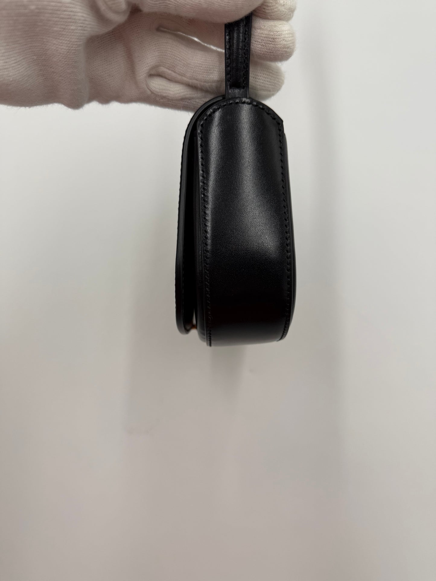 Saint Laurent Borsa Voltaire Mini in Pelle Liscia Nera - Pally Vintage Closet