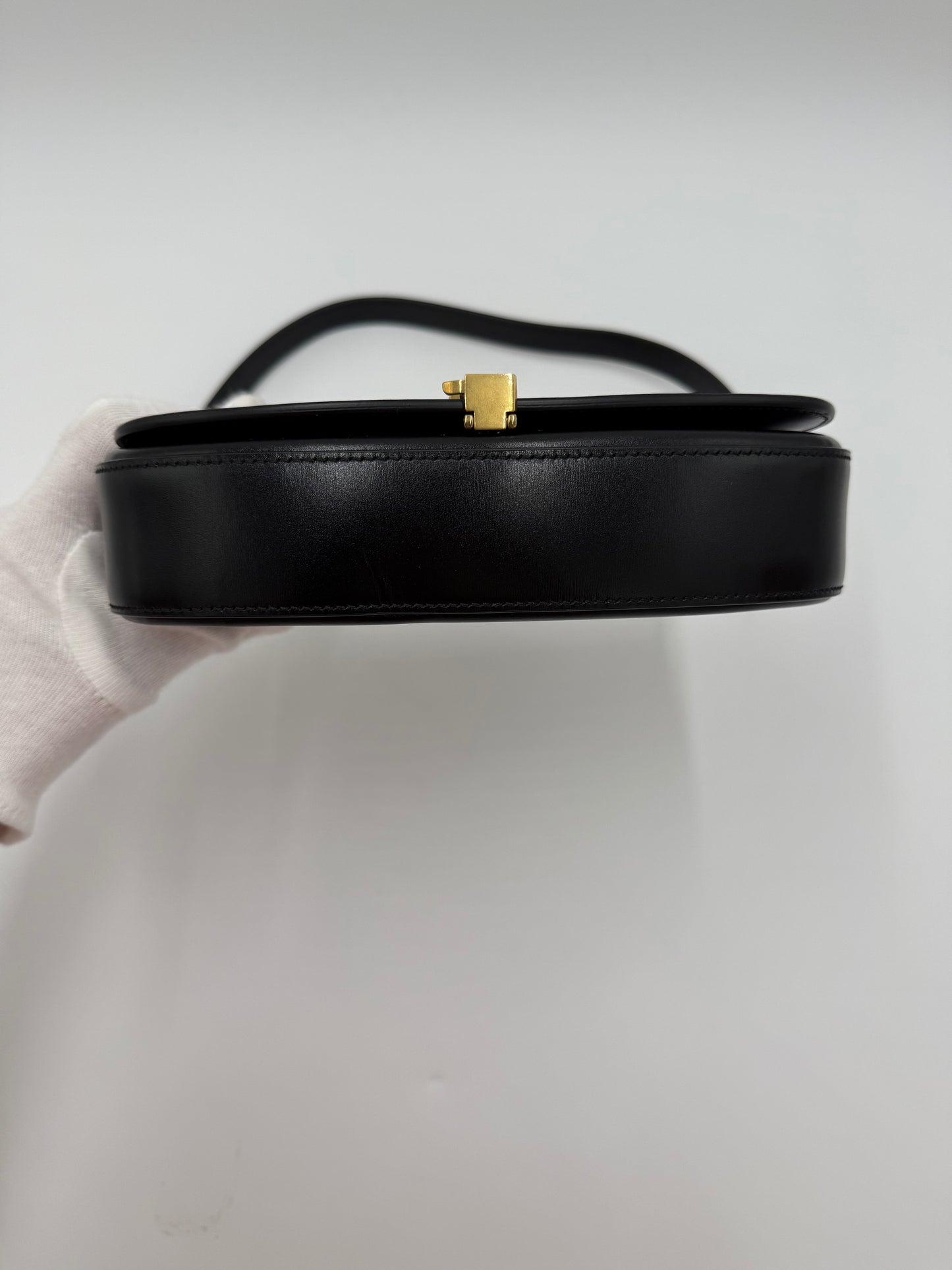 Saint Laurent Borsa Voltaire Mini in Pelle Liscia Nera - Pally Vintage Closet