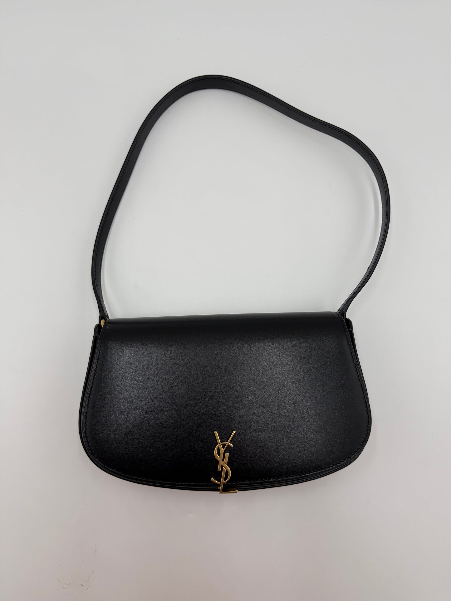 Saint Laurent Borsa Voltaire Mini in Pelle Liscia Nera - Pally Vintage Closet