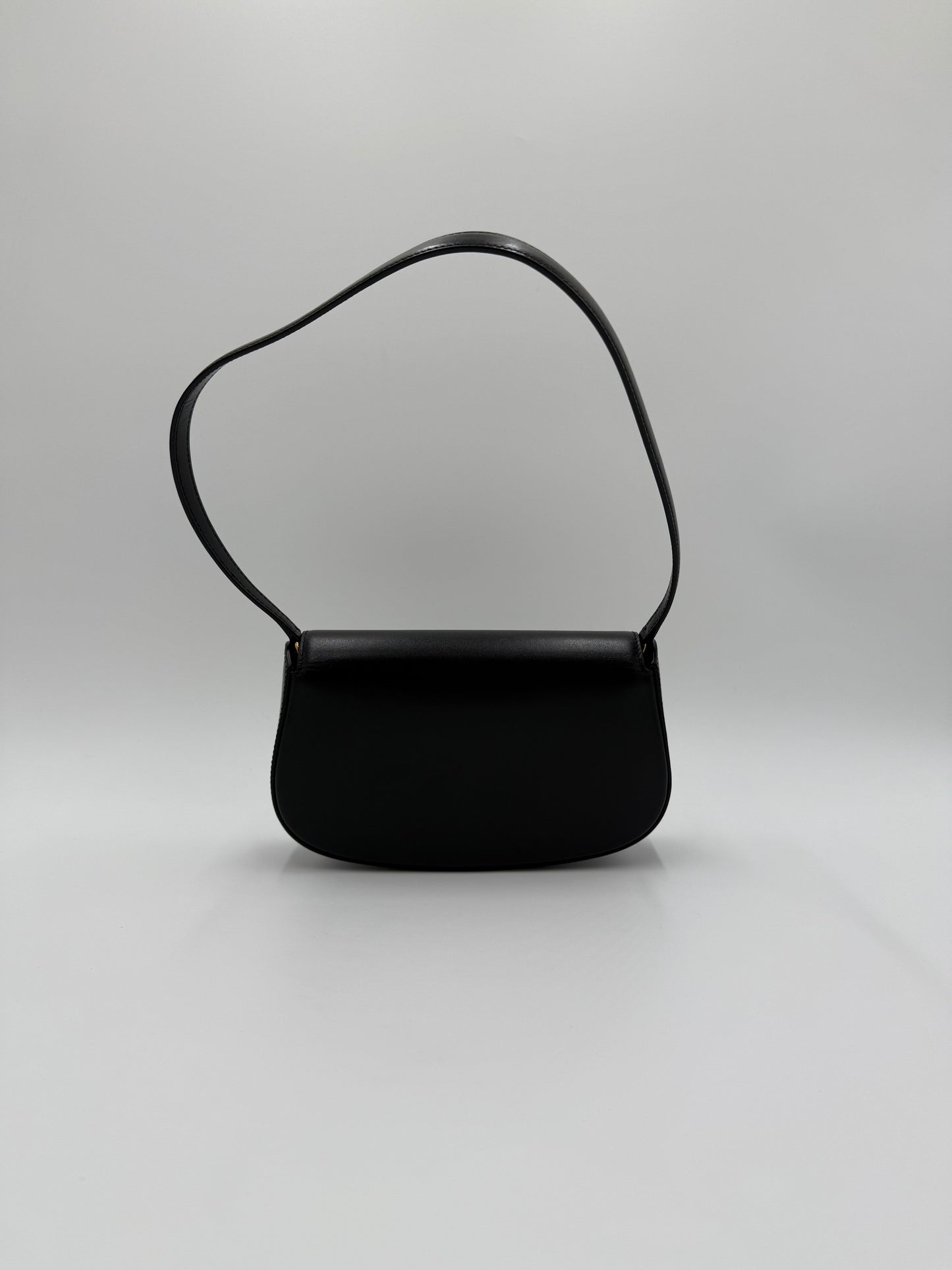 Saint Laurent Borsa Voltaire Mini in Pelle Liscia Nera - Pally Vintage Closet