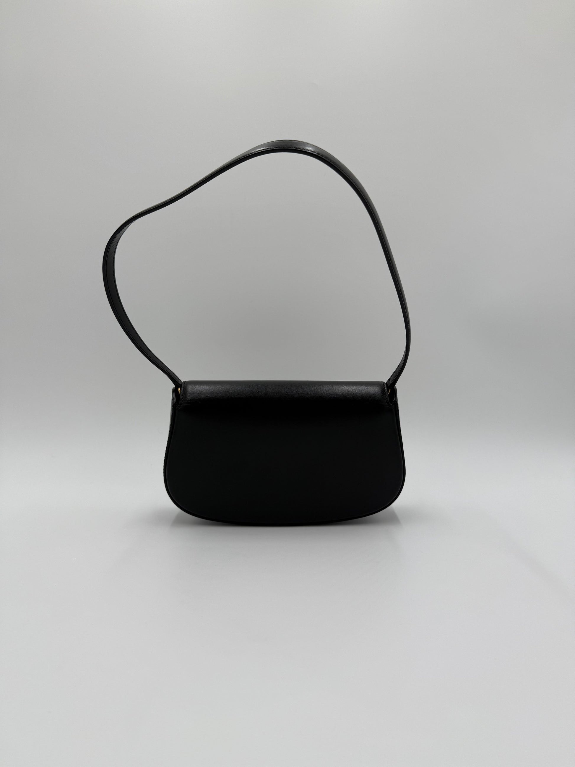 Saint Laurent Borsa Voltaire Mini in Pelle Liscia Nera - Pally Vintage Closet