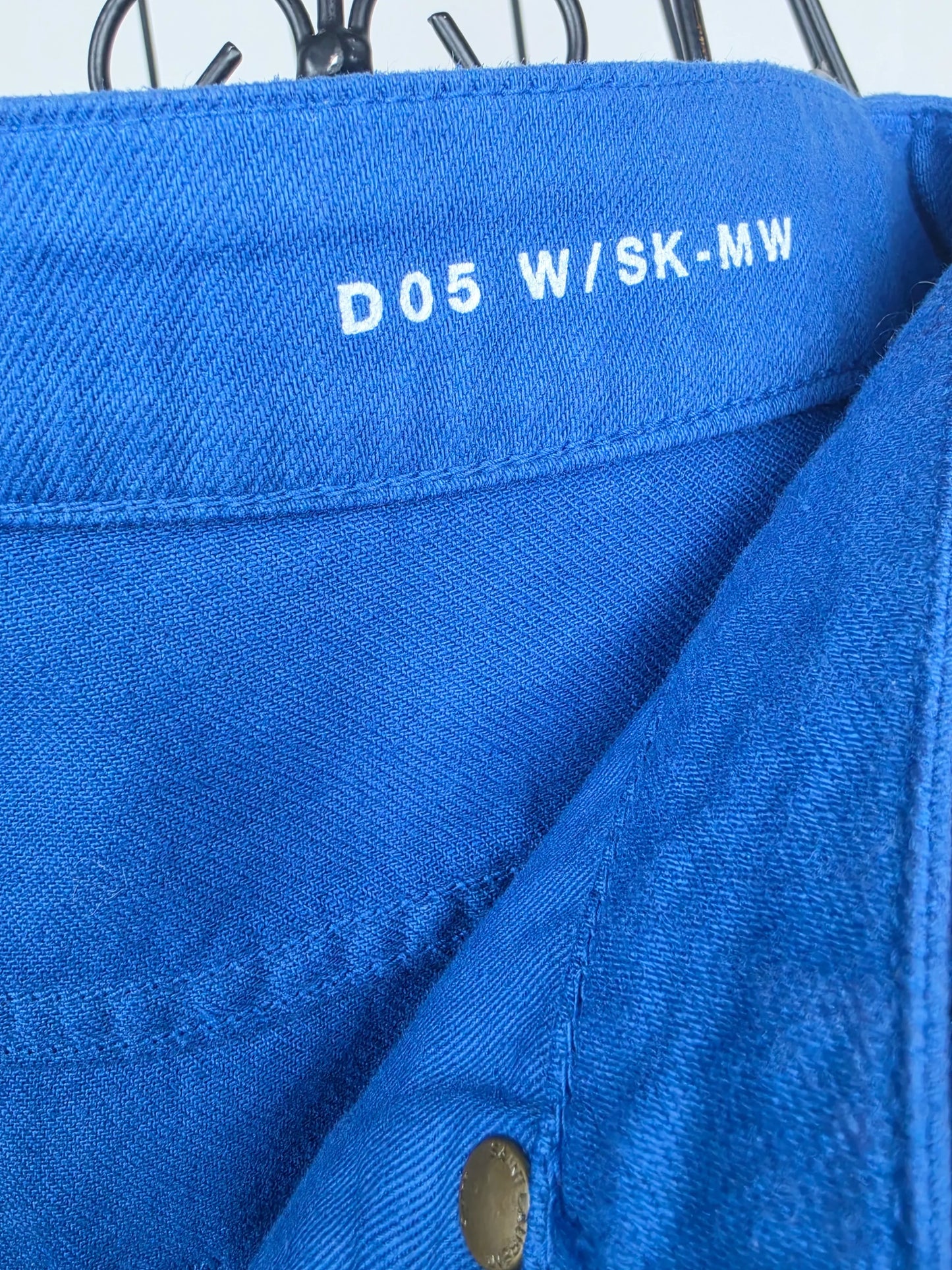 Saint Laurent Jeans D05 Skinny in Denim Coated Blu Elettrico - Pally Vintage Closet