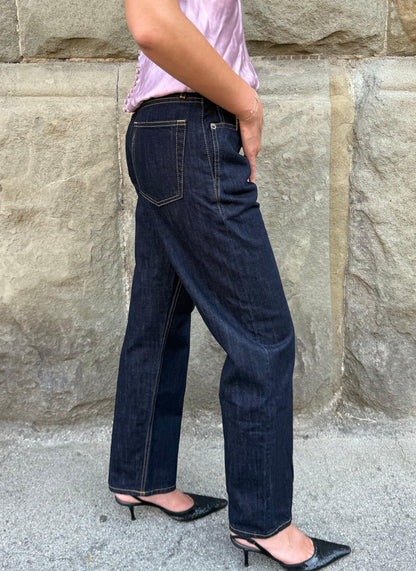Saint Laurent Jeans Dritti "90's" in Denim Blu Scuro - Pally Vintage Closet