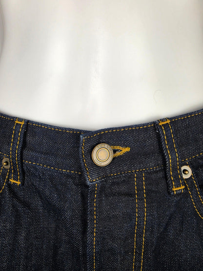 Saint Laurent Jeans Dritti "90's" in Denim Blu Scuro - Pally Vintage Closet