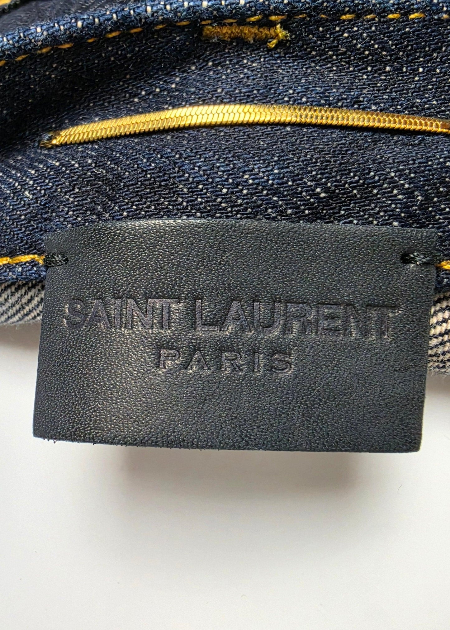 Saint Laurent Jeans Dritti "90's" in Denim Blu Scuro - Pally Vintage Closet