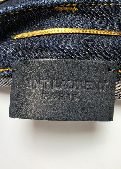 Saint Laurent Jeans Dritti "90's" in Denim Blu Scuro - Pally Vintage Closet