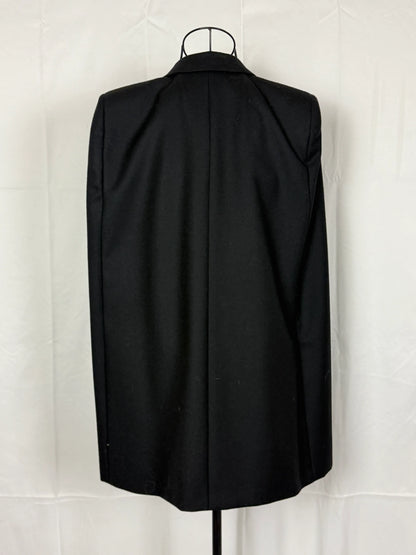 Saint-Laurent-Mantella-Strutturata-a-Blazer-Nera-69400494178628 - Pally Vintage Closet