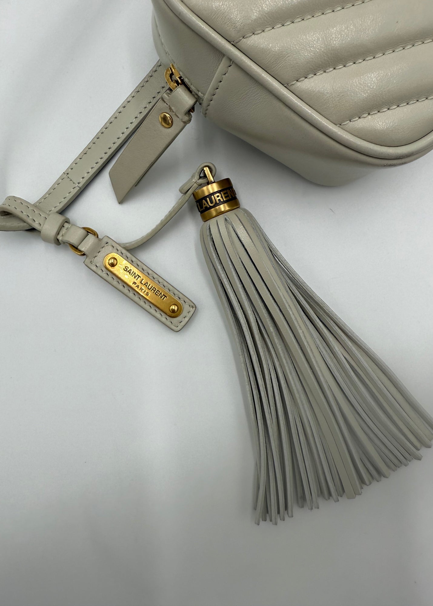 Saint Laurent Marsupio Lou Camera Crema