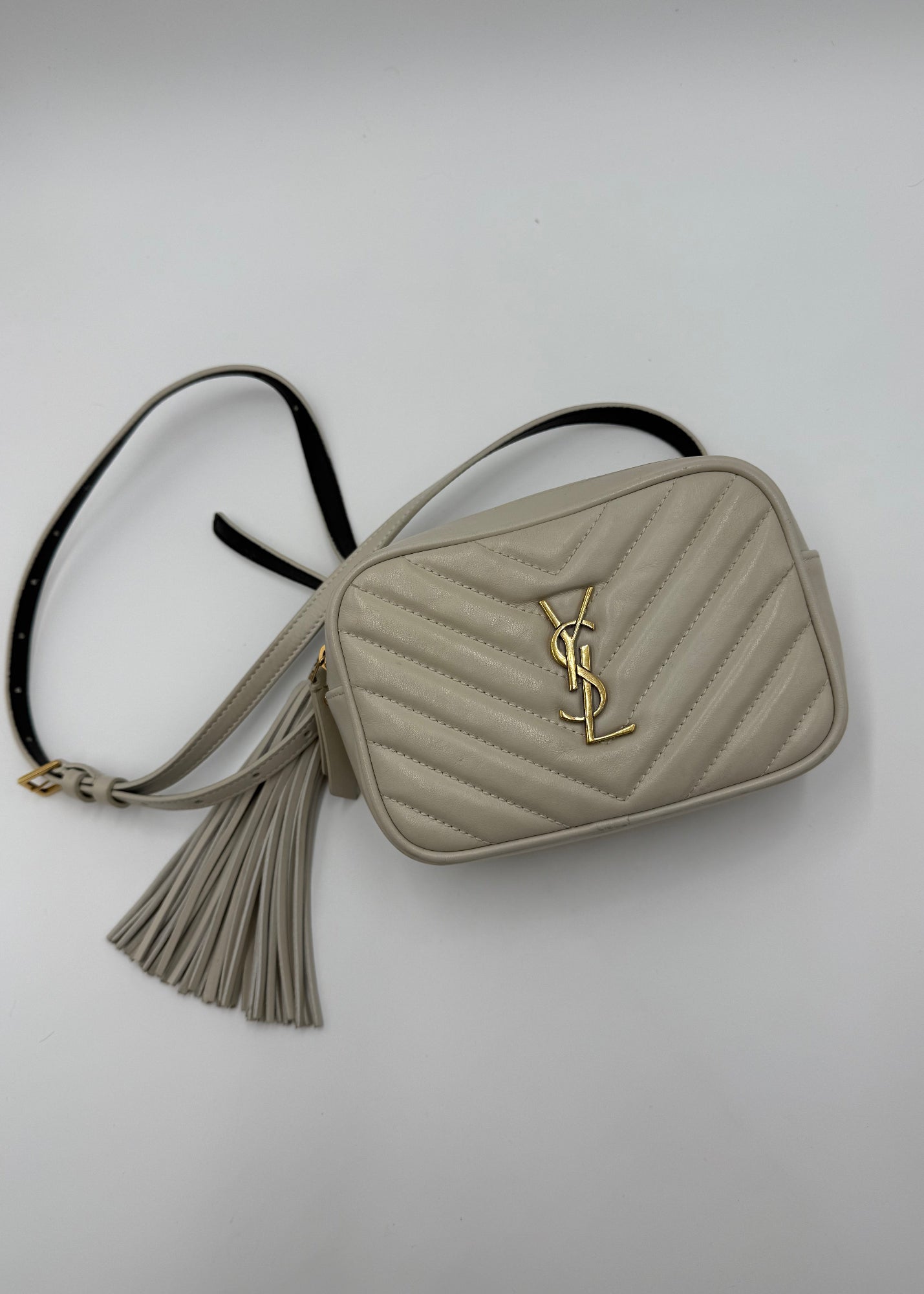 Saint Laurent Marsupio Lou Camera Crema