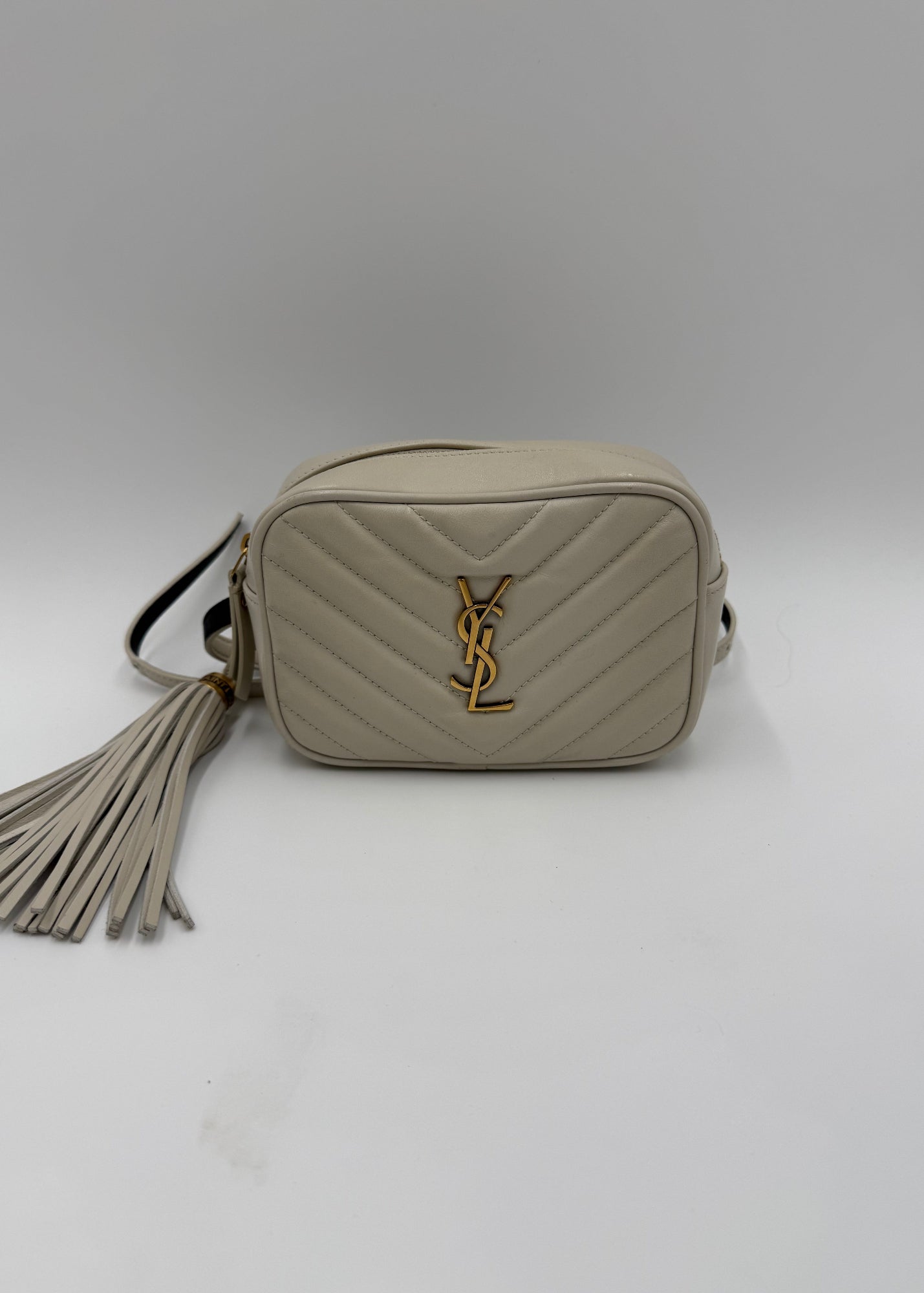 Saint Laurent Marsupio Lou Camera Crema