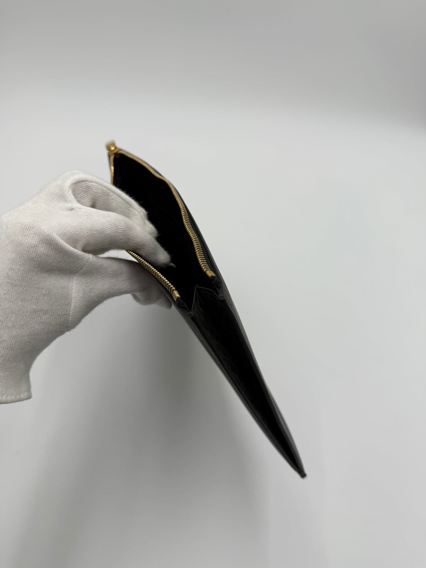 Saint Laurent Pouch Classic Toile Monogram Marrone - Pally Vintage Closet