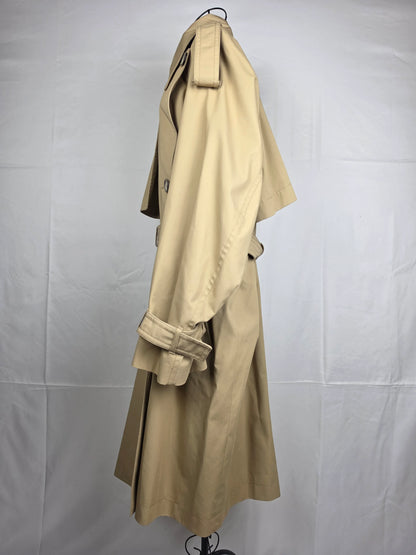 Sportmax-Trench-Double-Breasted-in-Gabardine-di-Cotone-Beige-70133991440708 - Pally Vintage Closet