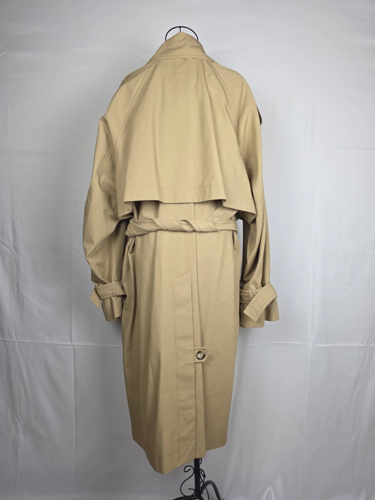 Sportmax-Trench-Double-Breasted-in-Gabardine-di-Cotone-Beige-70133991473476 - Pally Vintage Closet