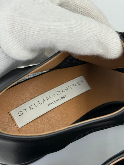 Stella McCartney Elyse Mesh Platform Lace-Up Shoes Black