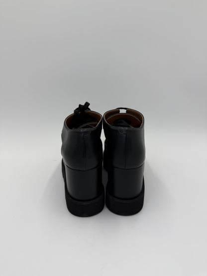Stella McCartney Elyse Mesh Platform Lace-Up Shoes Black