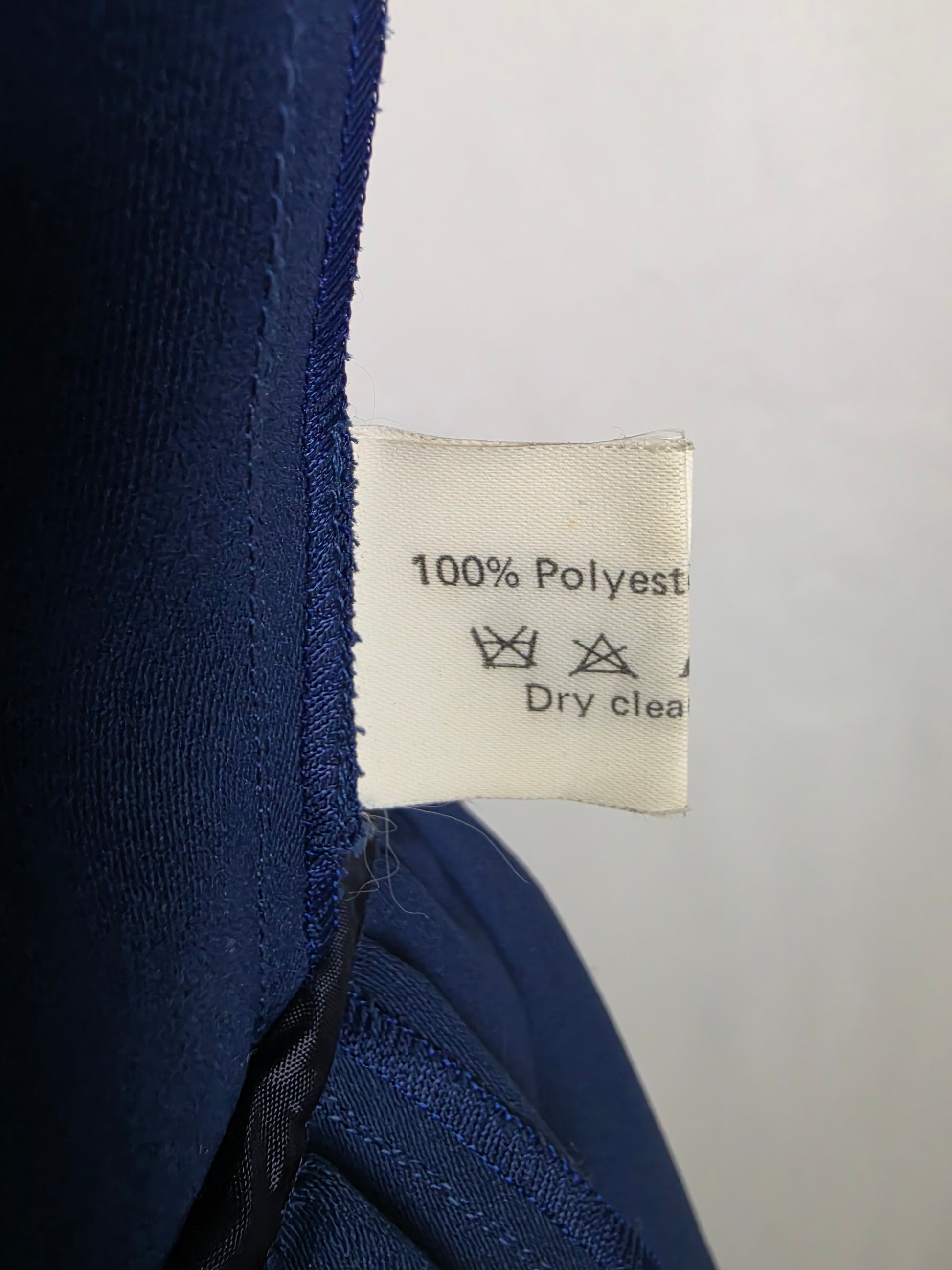 Thierry Mugler Abito Vintage Architectural Power Dressing Blu e Bianco - Pally Vintage Closet