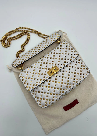 Valentino-Garavani-Borsa-Rockstud-Spike-Limited-Edition-Media-Bianca-64808858648900 - Pally Vintage Closet