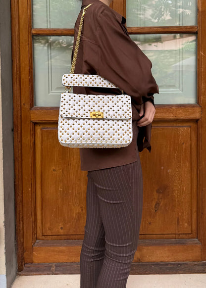 Valentino-Garavani-Borsa-Rockstud-Spike-Limited-Edition-Media-Bianca-65138093162820 - Pally Vintage Closet