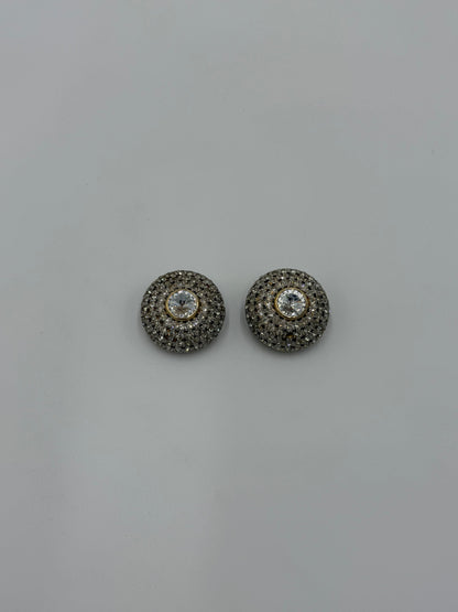Valentino Garavani Orecchini Vintage Pavé di Cristalli Design a Cupola - Pally Vintage Closet